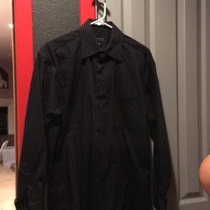 Axcess Black and Grey Striped Button down shirt